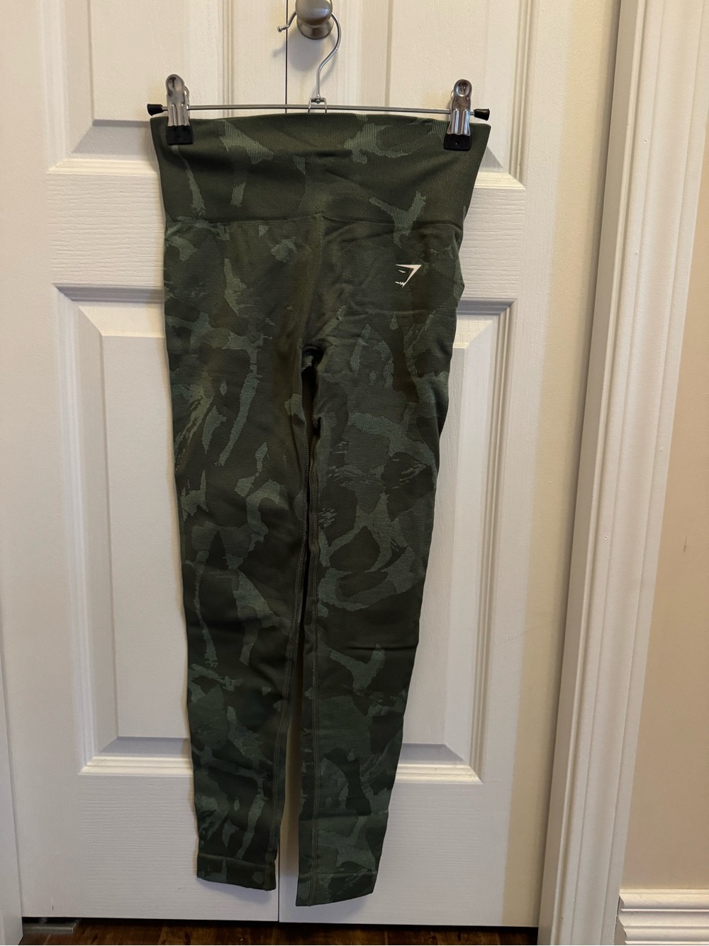Gymshark Olive Camo High-Waist Leggings